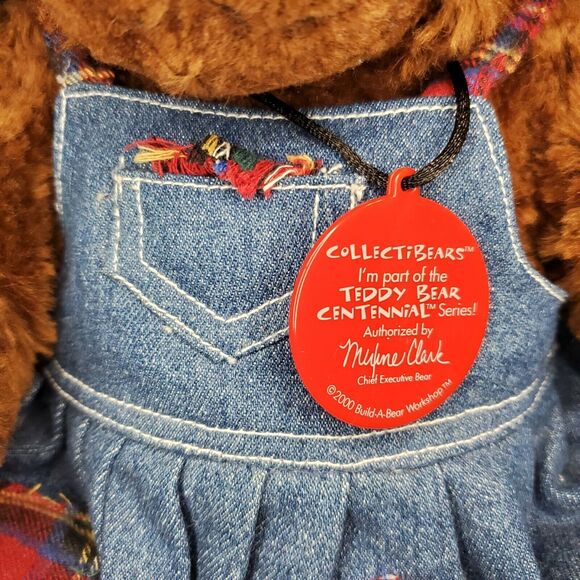 Build A Bear Plush Ltd. Edition Centennial 2nd Series 12" Clothed Tags Hat Teddy - Picture 6 of 11